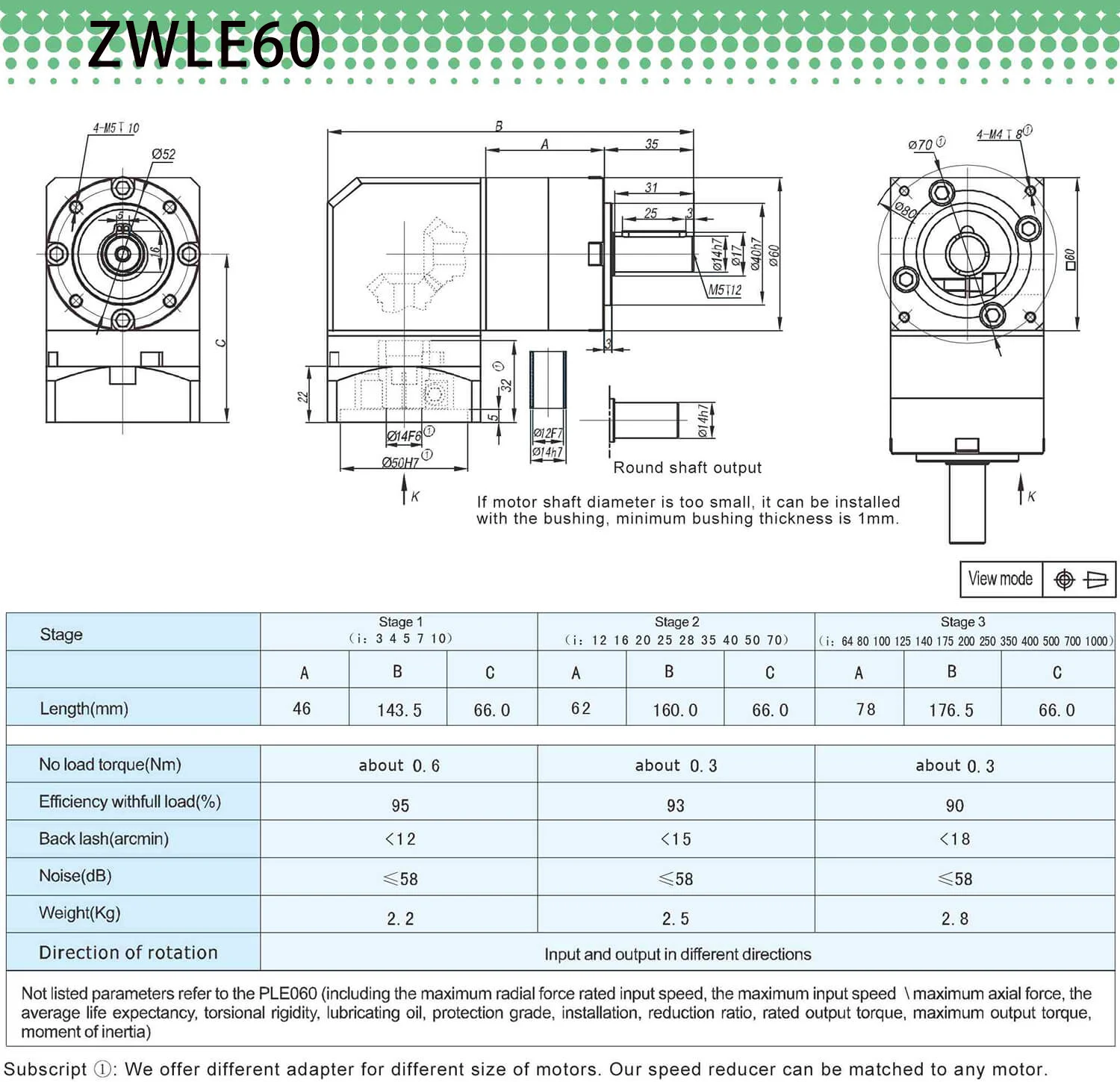 90° direction planetary gear reducer