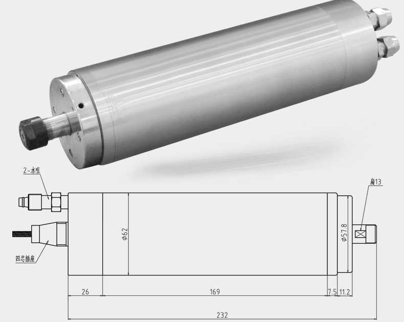 high speed cnc spindle motor